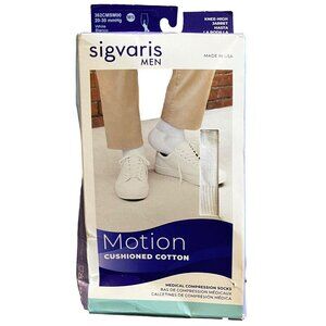 Sigvaris Men Compression Knee High Socks New Motion Cushioned 20-30 mmHg MS